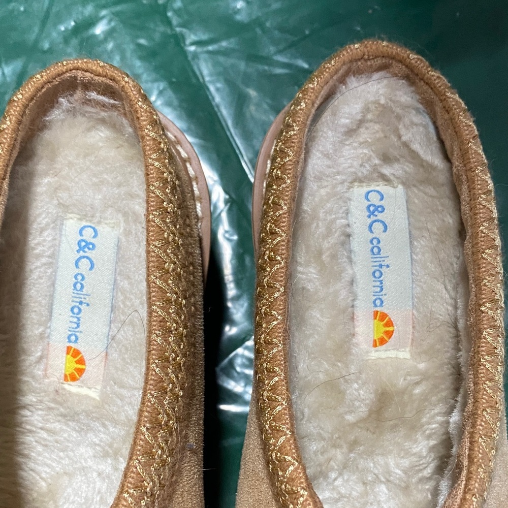 Women’s Tan Slip-On Clogs - Picture 2 of 5